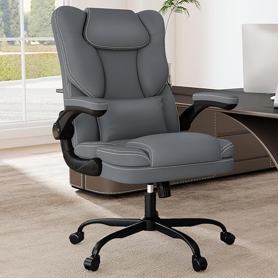Ergonomic Office Chair with Lumbar Support - 300lbs Capacity