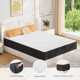 10 Inch Mattress Queen, Memory Foam Mattress in a Box, Cooling Charcoal Medium Firm Mattresses