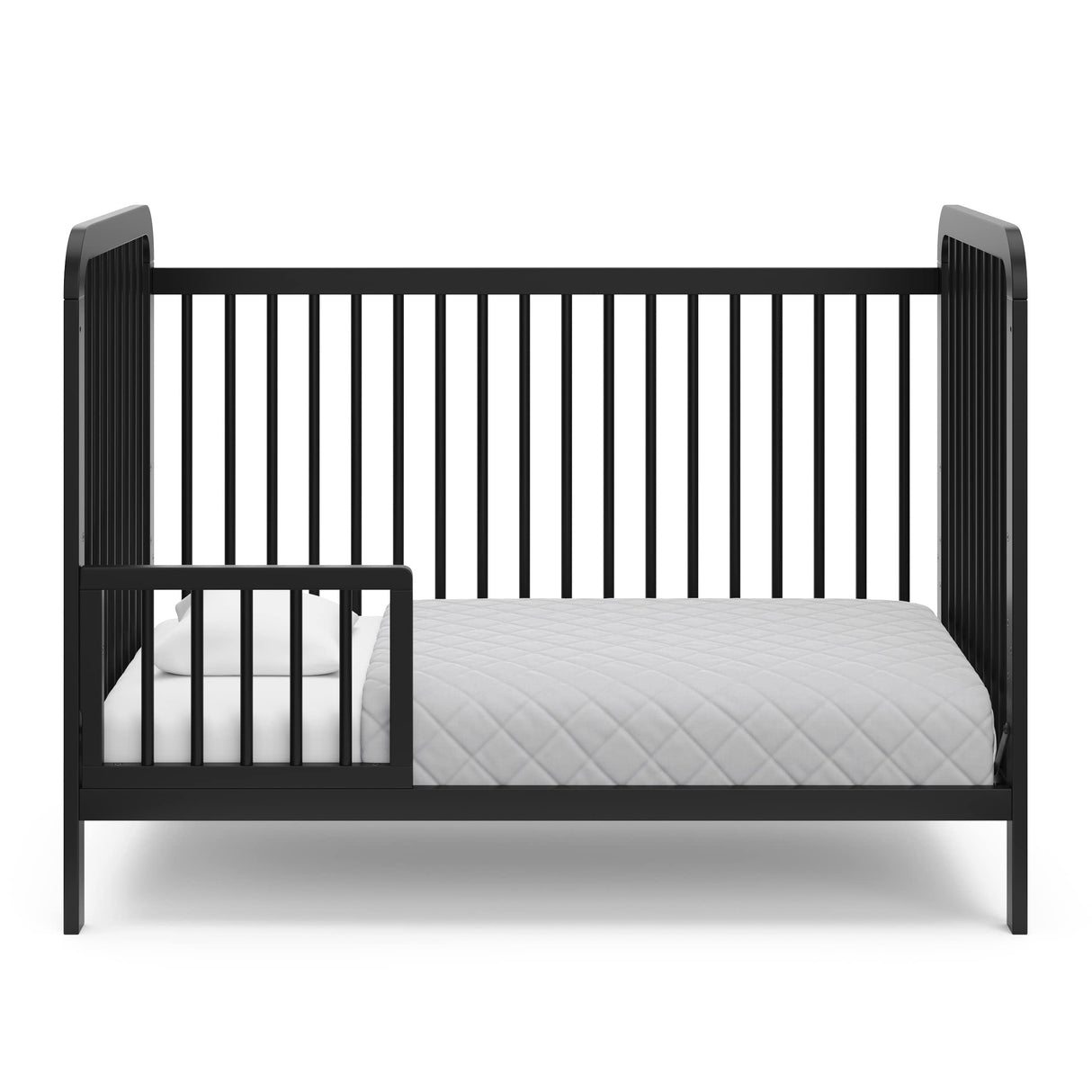 3-in-1 Convertible Crib (Black) – GREENGUARD Gold Certified, Converts