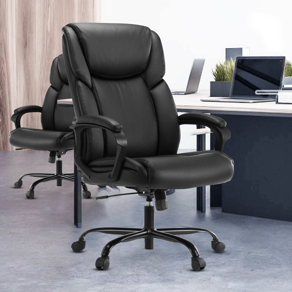 Ergonomic Computer Desk Chair for heavy people High Back & Lumbar Support Adjustable