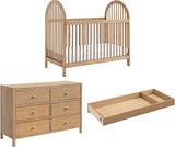 Everlee 3-in-1 Island Crib, Honey Wood