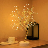 Tabletop Bonsai Tree Lights, DIY LED Artificial Tree Lamp,Battery/USB Operated Night