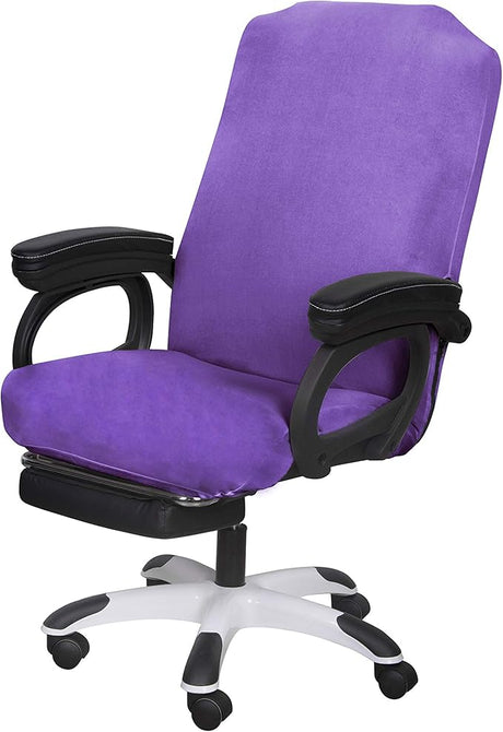 2 Pack Office Chair Cover, Stretchable Desk Chair Cover Removable Computer Chair Cover for Office Chair