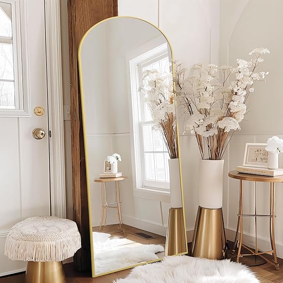 Mirror Full Length, Gold Arched Full Length Mirror