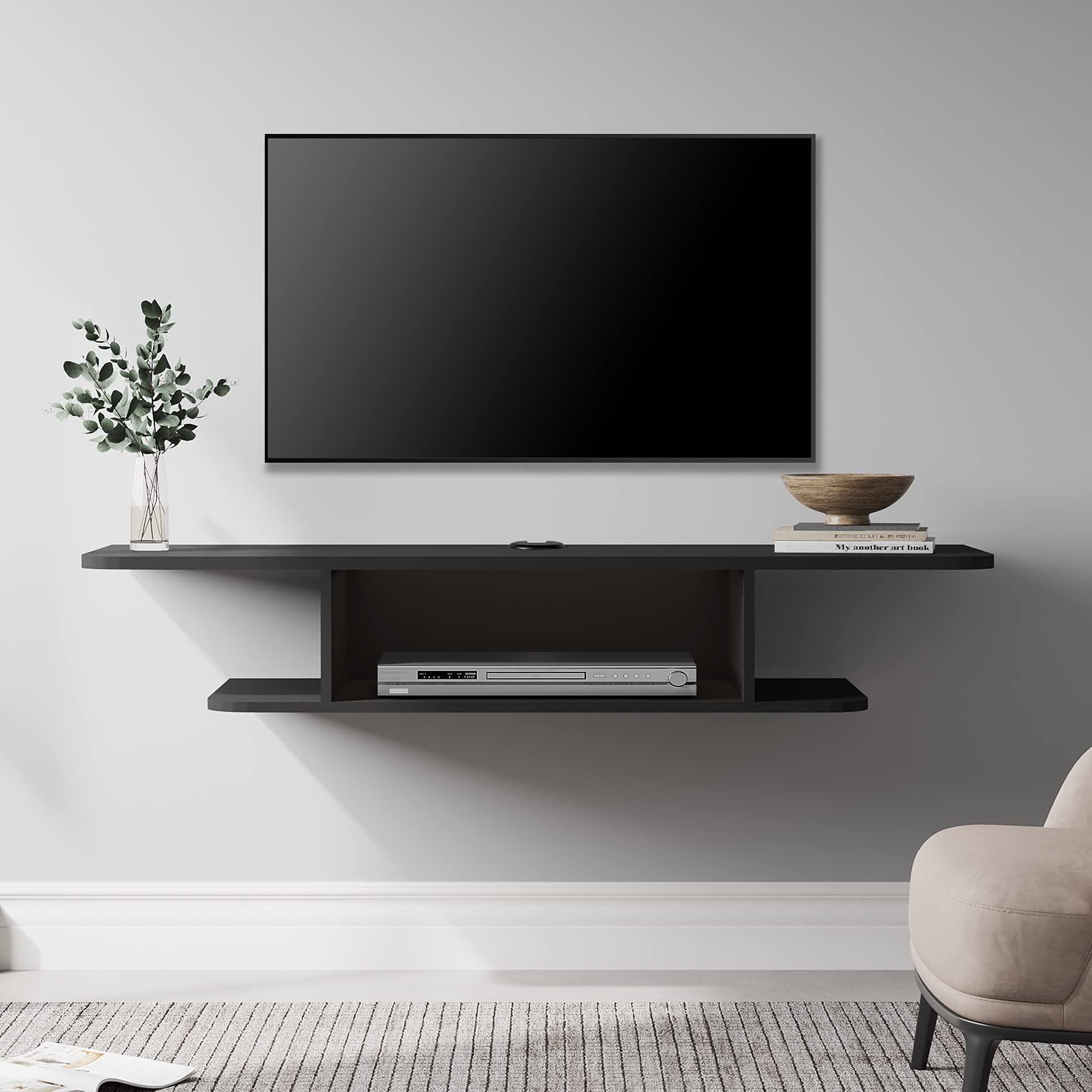 Floating Entertainment Center Wall Mounted Media Console TV Stand