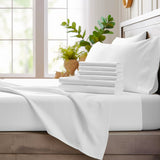 6 Piece Queen Sheet Set - 100% Viscose Made from Bamboo Sheets Queen Size Bed Set