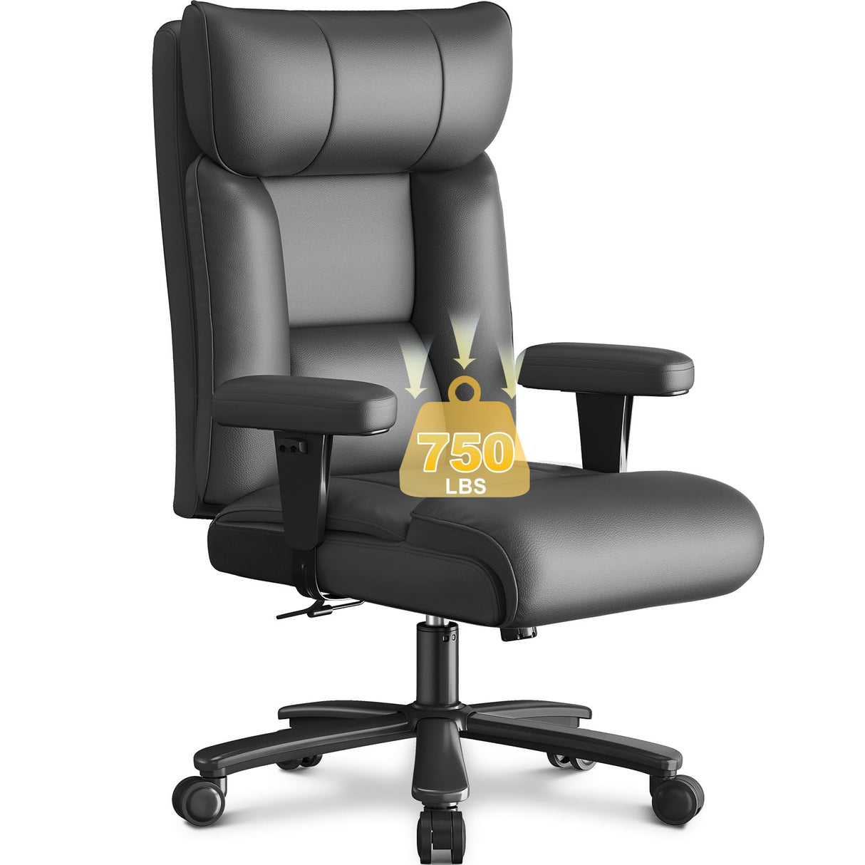 Ergonomic Big and Tall Office Chair - 750lbs Capacity High Back Executive Chair