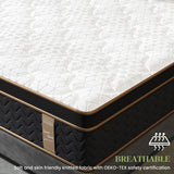 Queen Mattress, 14 Inch Hybrid Mattress with Gel Memory Foam