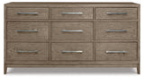 Chrestner Contemporary 9 Drawer Dresser