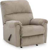 Glider Recliner in Brown Leather Aire