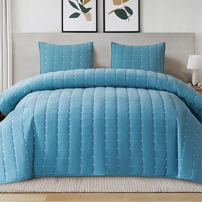 Velvet Queen Bedspread,3D Air Layer Coverlet Queen Size,Queen Quilt Bedding Set