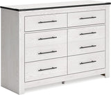 Schoenberg Coastal 6 Drawer Dresser, White