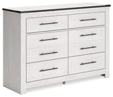 Schoenberg Coastal 6 Drawer Dresser, White