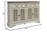 INDUSTRIES Magnolia Manor Hall Buffet, Antique White