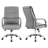 High Back Office Executive Chair Conference Leather Desk with Padded Armrests