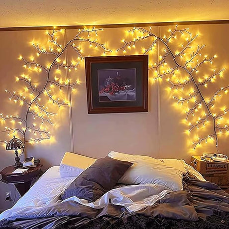 Enchanted Willow Vine Lights with Remote, Christmas Decorations DIY Vines for Room