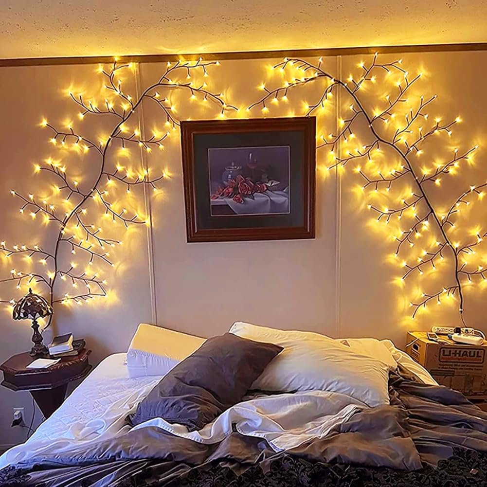 Enchanted Willow Vine Light, Christmas Decorations Flexible DIY Vines for Room Decor,