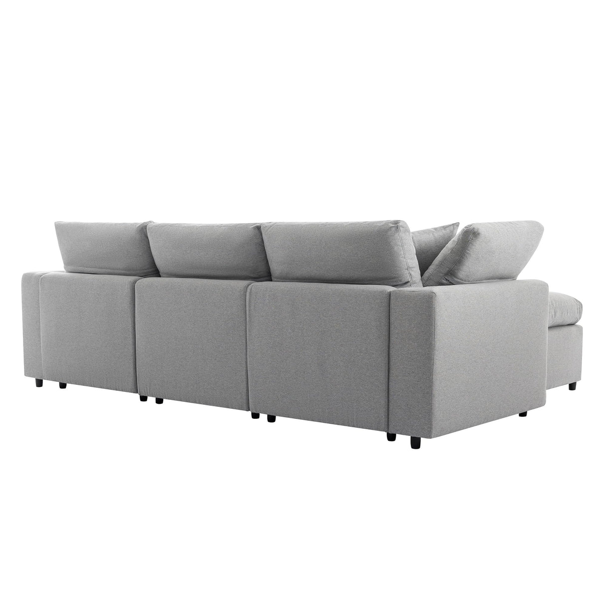 L-Shaped Corner Modular Down Feather Filled Sectional Sofa