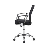 Furniture Office Chair Black Mesh Fabric Chrome 801319