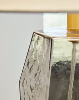 Ashley Taylow Contemporary 23.5" Glass Table Lamp, Light Brown
