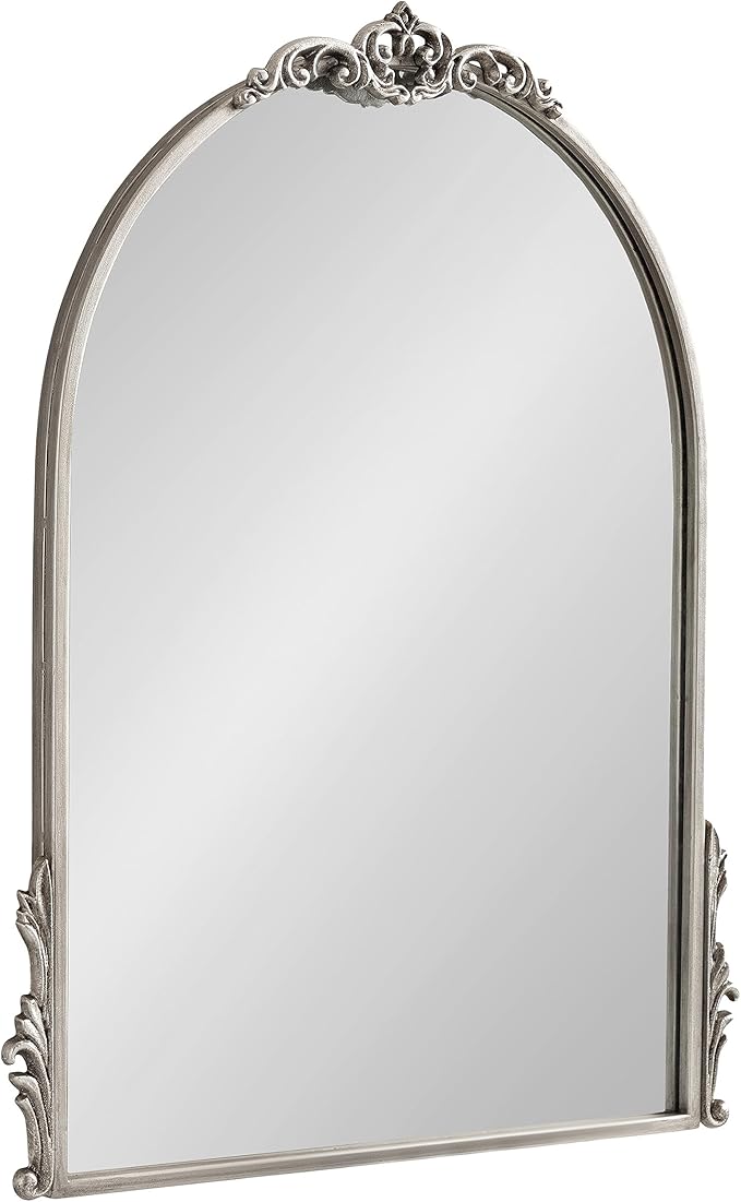 Traditional Arched Mirror, Gold, Decorative Large Arch Mirror