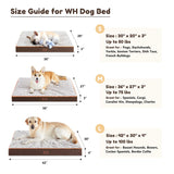 Large Dog Bed for Large, Jumbo, Medium Dogs, Orthopedic Pet Bed Waterproof Mattress