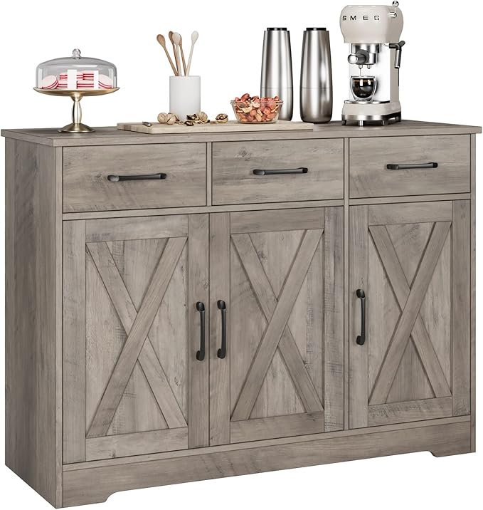 Modern Farmhouse Sideboard Buffet Cabinet