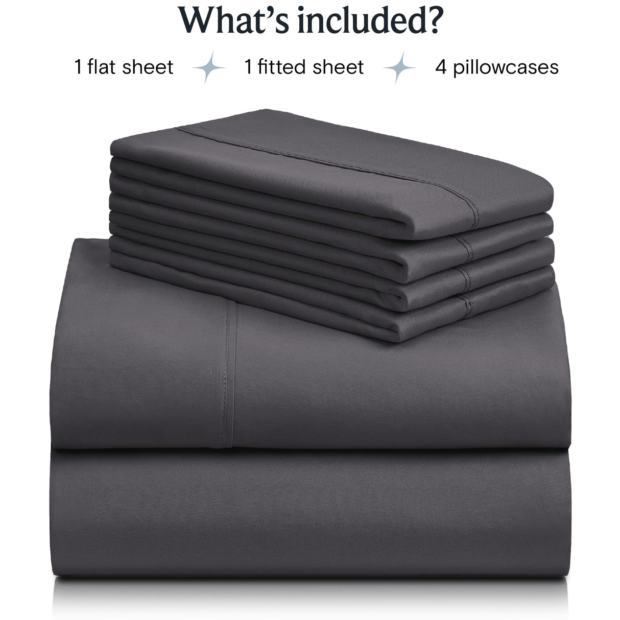 6 PC King Sheet Set, Breathable Luxury Bed Sheets, Deep Pockets 18" Wrinkle Free Cooling Bed