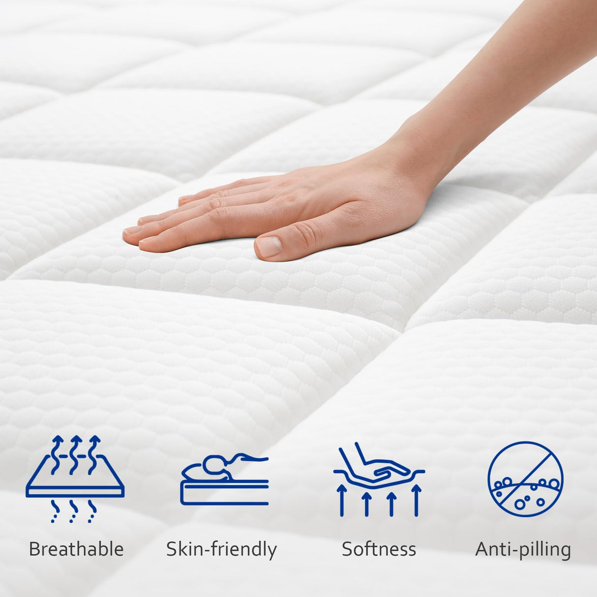 Queen Mattress, 12 Inch Cooling-Gel Memory Foam in a Box, Motion Isolation