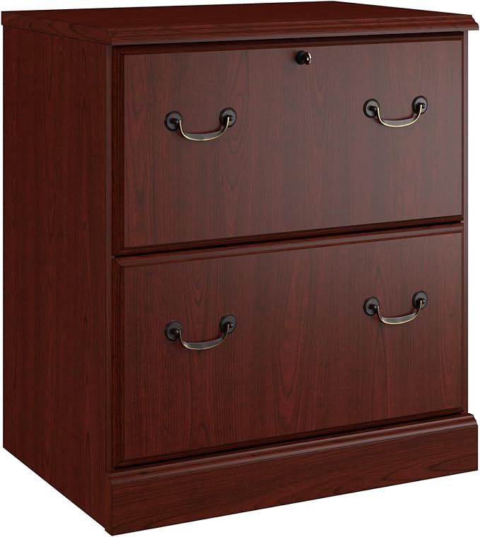kathy ireland Home by Bush Furniture Bennington 5 Shelf Bookcase, Harvest Cherry (WC65515-03)