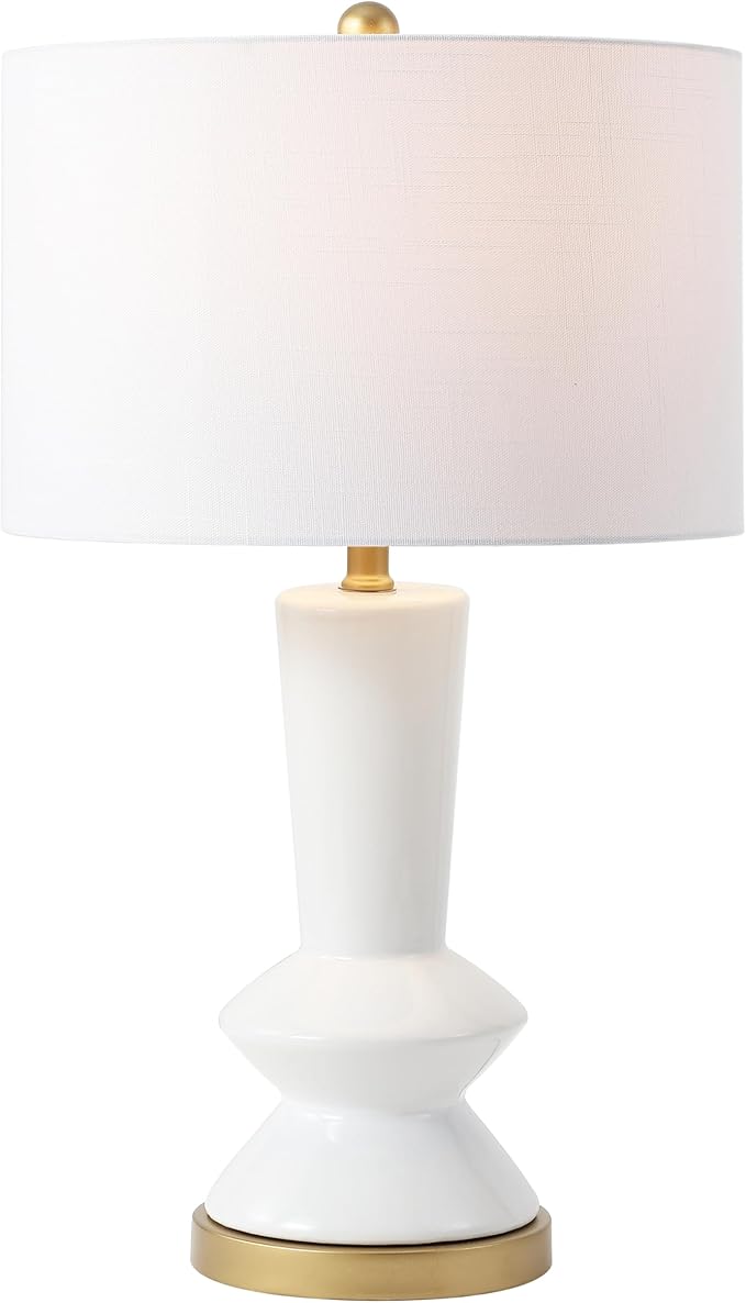 27" Ceramic/Iron Contemporary Glam LED Table Lamp Bedside Desk Nightstand Lamp