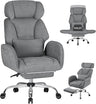 Criss Cross Ergonomic Office Chair with Wheels and Footrest