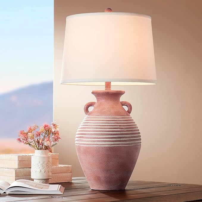 Country Cottage Southwest Style Jug-Shaped Table Lamp 28" Tall Sand Tone Desert