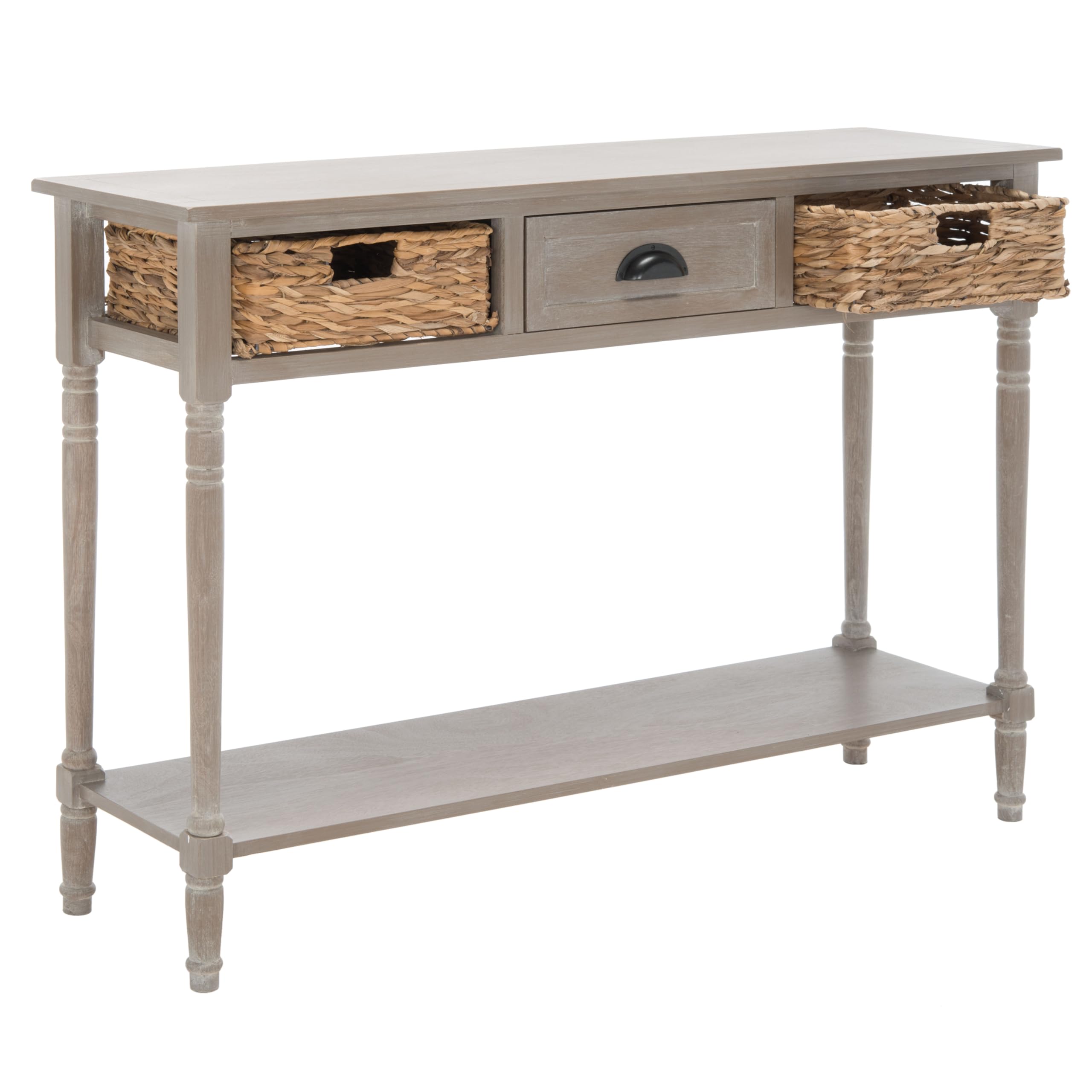 Home Collection Christa Vintage White 3-Drawer Storage Console Table