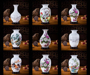 Chinese Style Ceramic Vase, Home Office Decorative Flower Vase