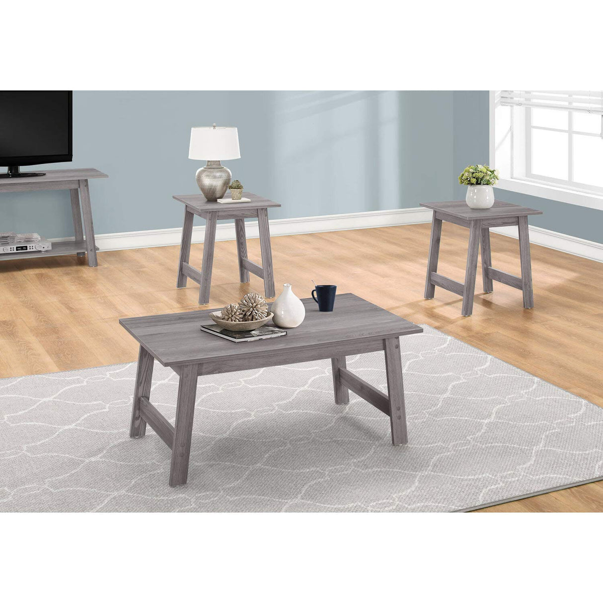 I Table SET-3PCS Set, Grey