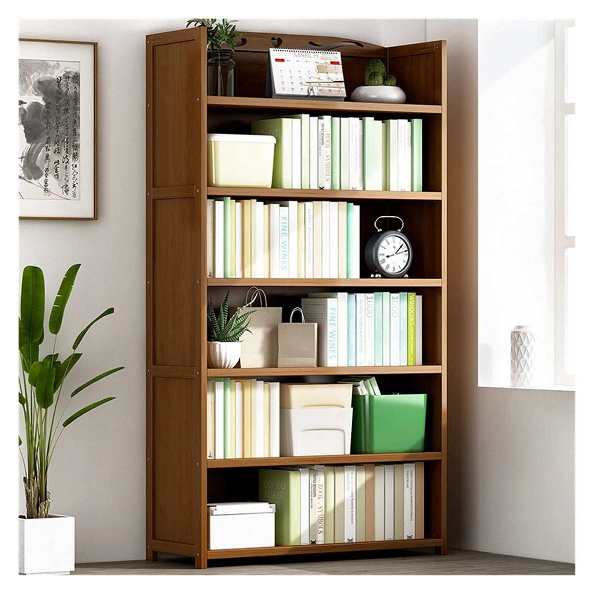 Bookshelf Wooden Bookshelf Floor Standing Bookcase Bookcase Shelves Living Room Furniture Cube Shelves Display Cabinet Shelves Bookshelves Bookcases Cube Shelves Freestanding Bookshelves Tree Bookshel