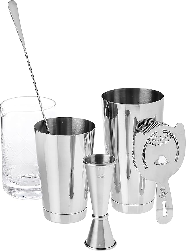 Essential Deluxe Mixing Cocktail Kit, Black, Model Number: M37131BK