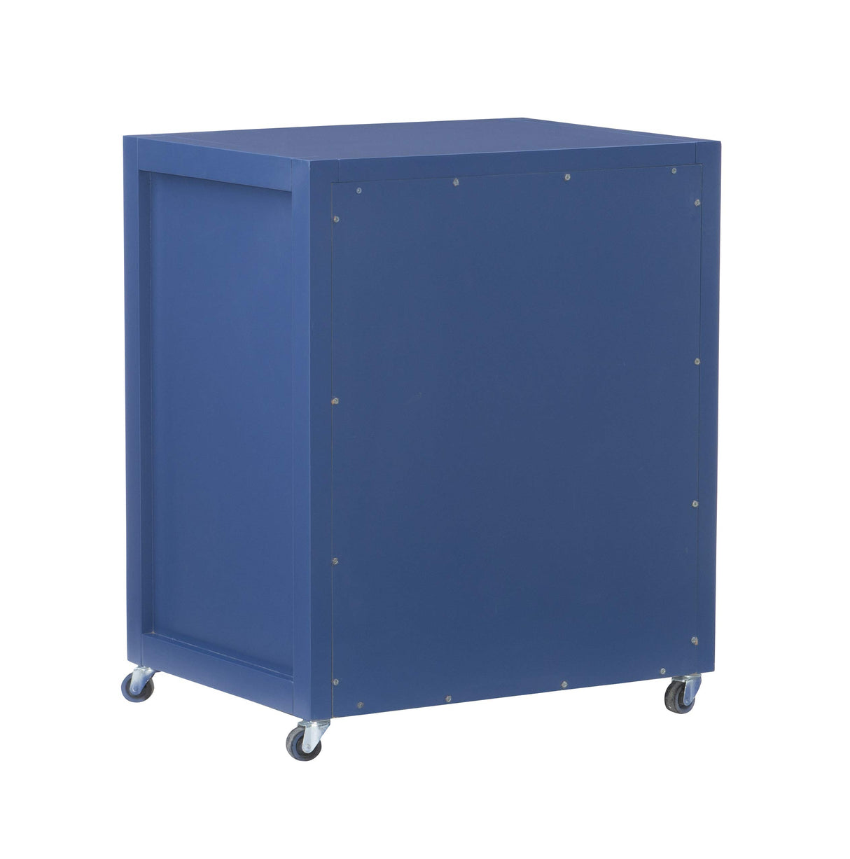 Linon Navy Blue Rolling Sadie File Cabinet