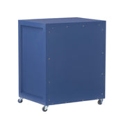 Linon Navy Blue Rolling Sadie File Cabinet