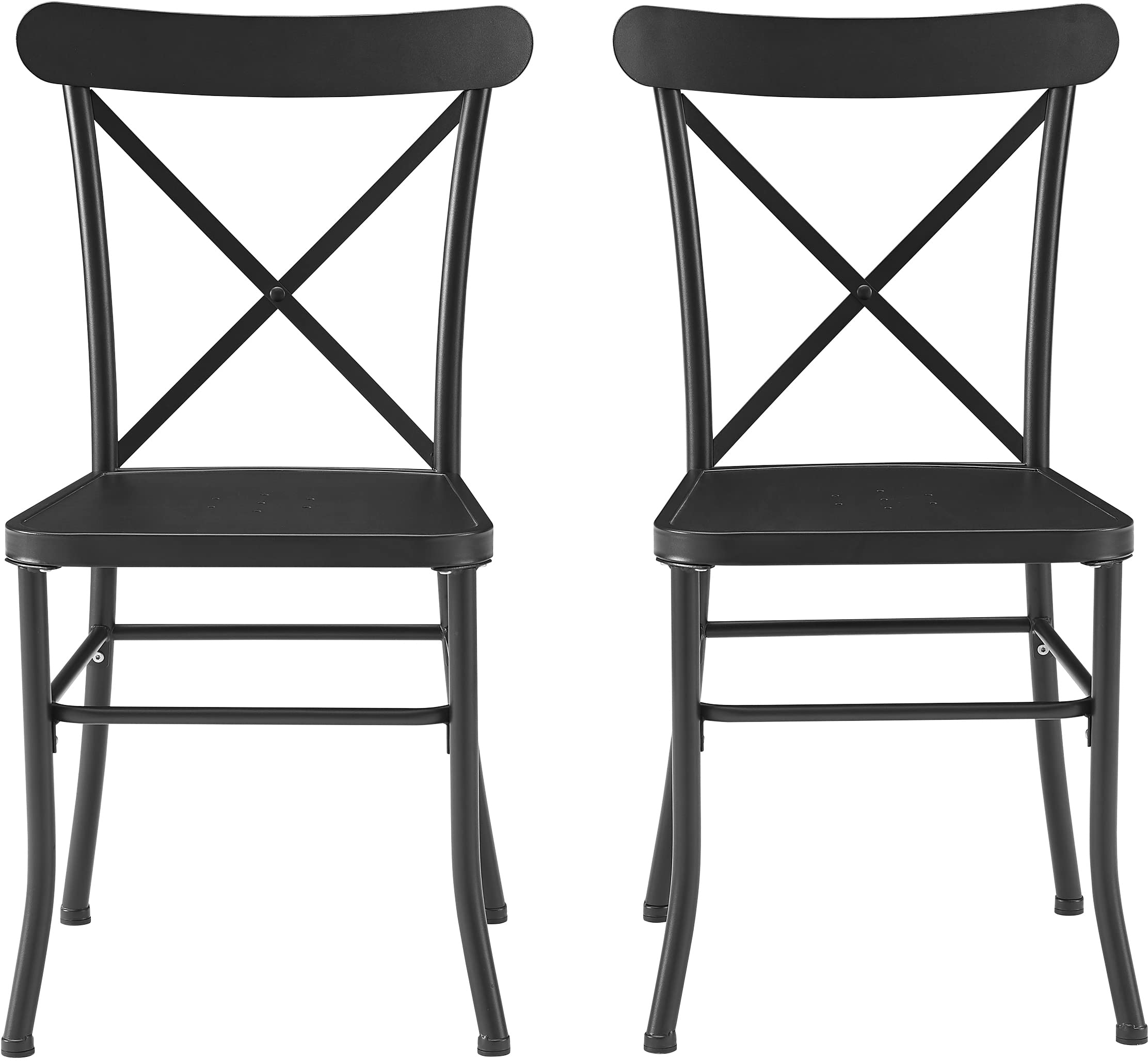 Astrid 2-Piece Indoor Outdoor Chair Set, Dining Chairs for Kitchen, Patio, Porch, Deck