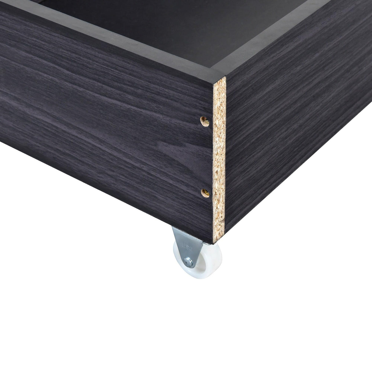 Bed with LED Frame Beige - Queen
