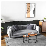 Nesting Coffee Table Set of 2, Nesting Table, Rustic Stacking Side Tables