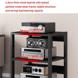 Media Cabinet Stand Audio/Video Component Cabinet Stereo Rack Audio Tower