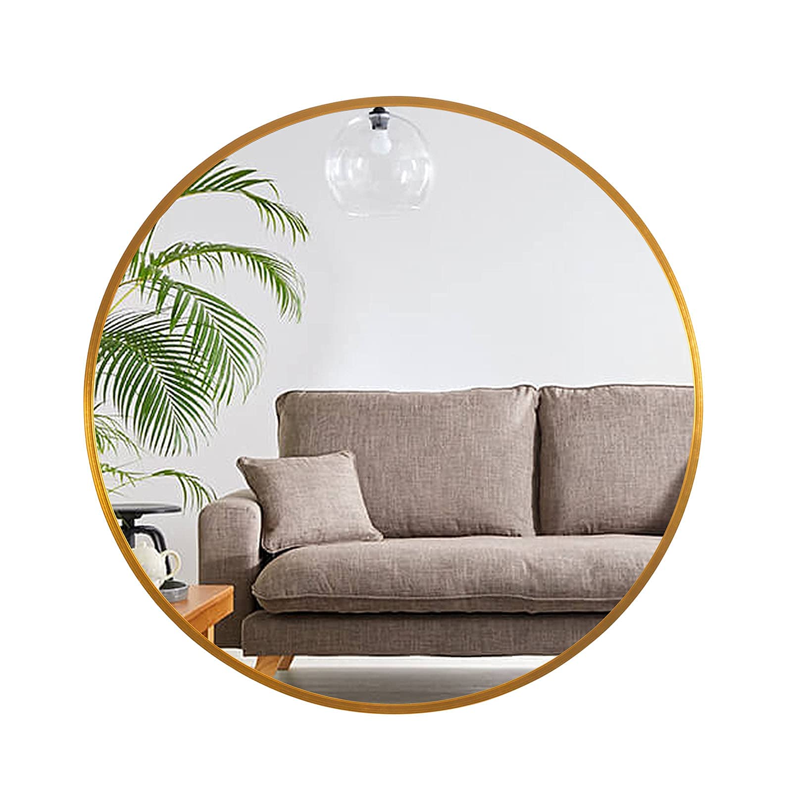 Round Mirror 20 inch Circle Mirrors for Wall Mounted Decorative for Bathroom, Bedroom
