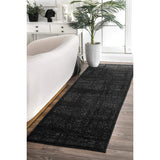 Arlena Vintage Traditional Area Rug 10x14 - Black Grey