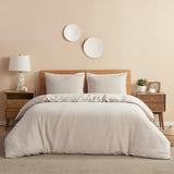100% Linen Duvet Cover, Pure Natural French Flax Linen with 8 Corner Ties