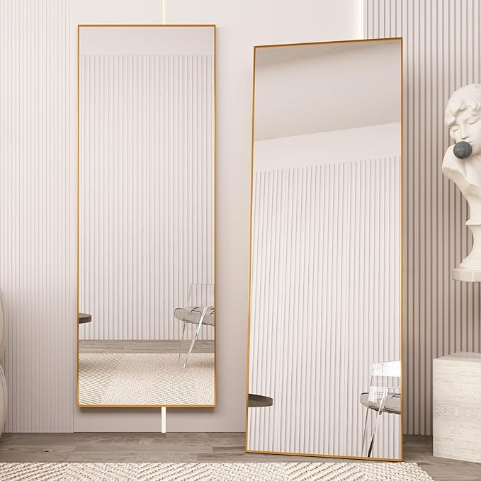 Arched Full Length Mirror Floor Mirror Standing or Leaning, Bedroom Mirror Dressing