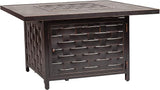 62527 Sedona Aluminum Convertible Gas Fire Pit Table 55,000 BTU Outdoor Multi-Functional Fire Pit