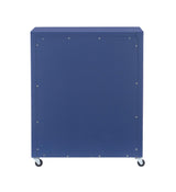 Linon Navy Blue Rolling Sadie File Cabinet